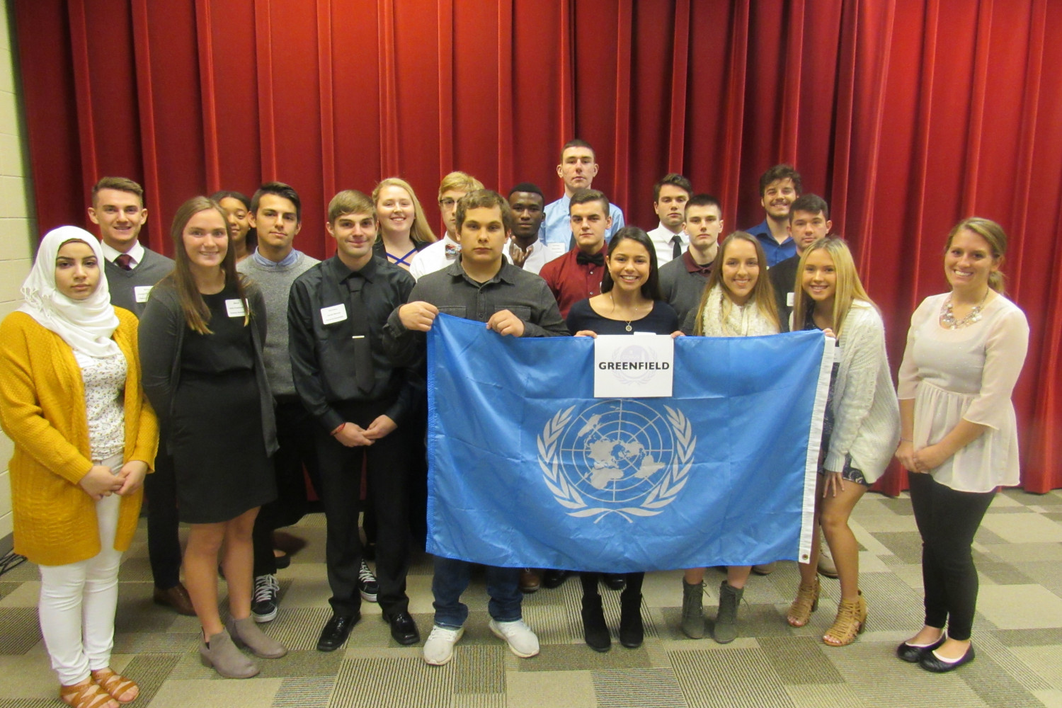 Greenfield High School at the 2017 Model UN High School Conference at Carthage.