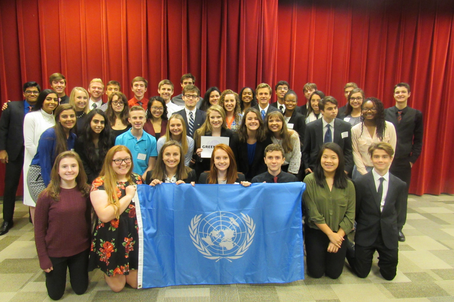 Greendale High School at the 2017 Model UN High School Conference at Carthage.