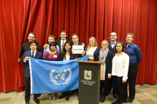 Westmont High School at the 2017 Model UN High School Conference at Carthage.