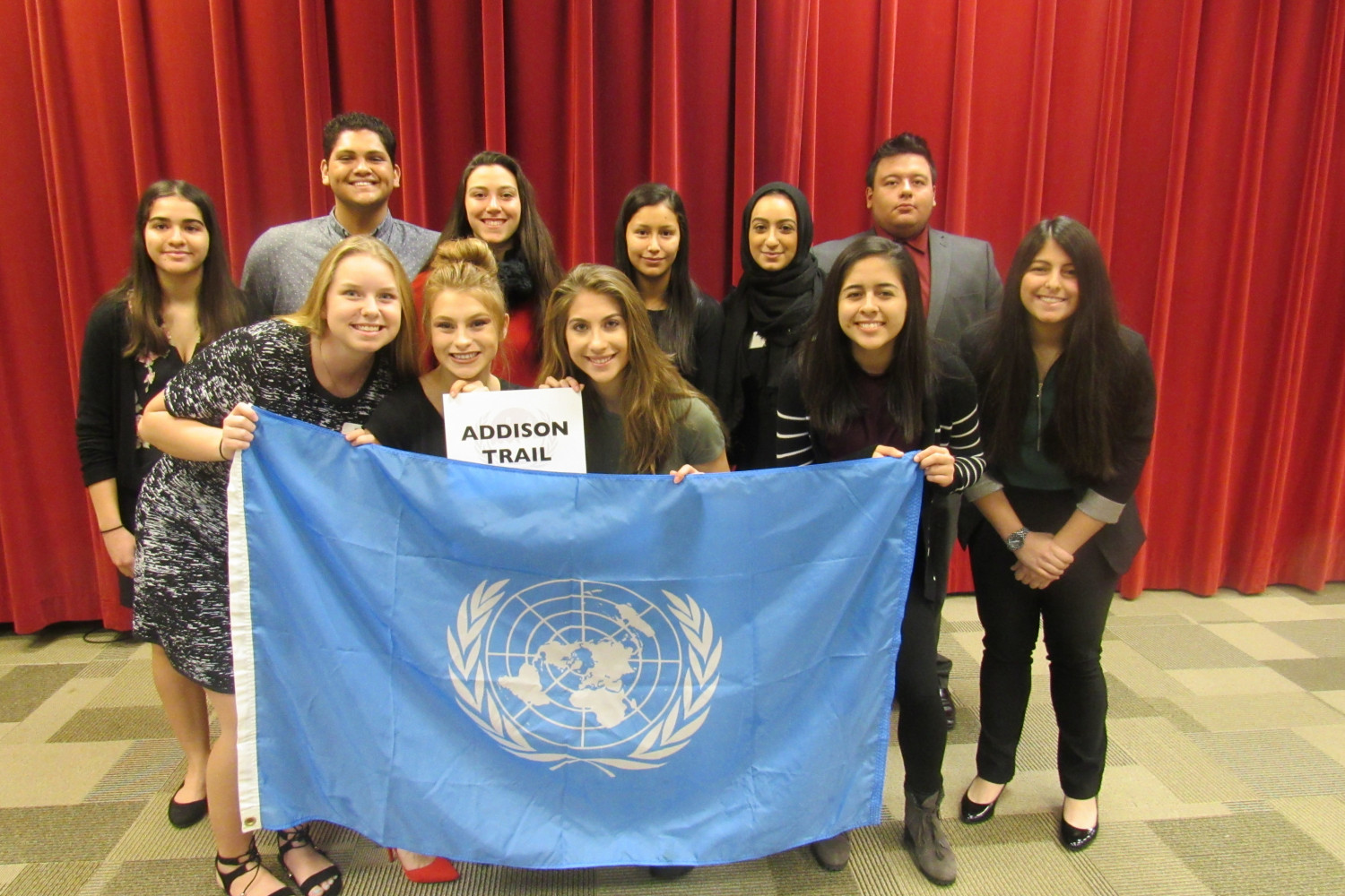 Addison Trail High School at the 2017 Model UN High School Conference at Carthage.