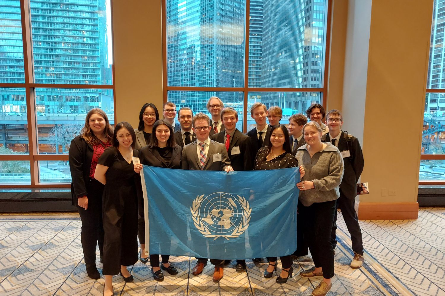 The Carthage Model UN team at AMUN Chicago 2022.