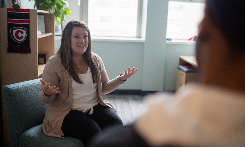 As one of Carthage's full-time counselors, Kelly Ehleiter can meet with students by appointment o...