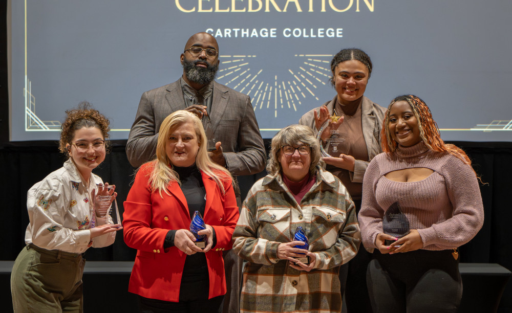 Recipients of Carthage's 2024 Martin Luther King Jr. Legacy Awards included (first row, from left...