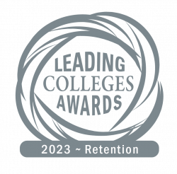 Carthage received a 2023 Leading Colleges Retention Award for its efforts to keep students on tra...