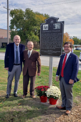 Illinois campus alumni and President John Swallow attend the Illinois Campus Historical Marker De...