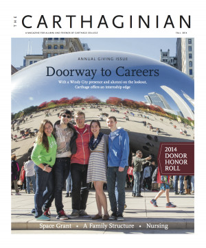 Carthaginian Magazine cover, fall 2014
