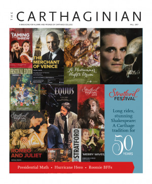 Carthaginian Magazine cover, fall 2017