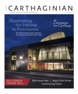 Carthaginian Magazine cover, fall 2015