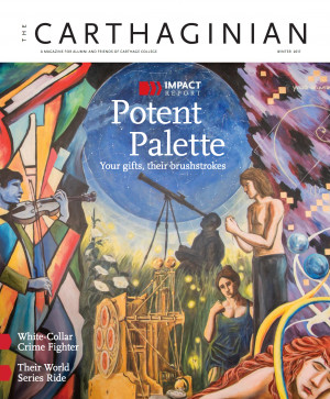 Carthaginian Magazine cover, winter 2017