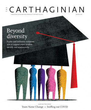 Carthaginian Magazine cover, winter 2021