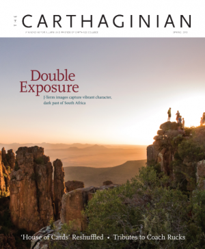 Carthaginian Magazine cover, spring 2015