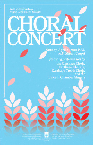 Spring 2023 Choral Concert Poster