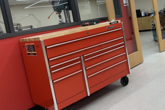 Snap-on Inc. donated tools and storage equipment to Carthage for use in the new Engineering Center.