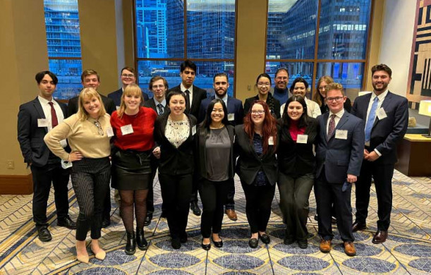 Model UN students at the American Model United Nations (AMUN) Conference in Chicago November 2021.