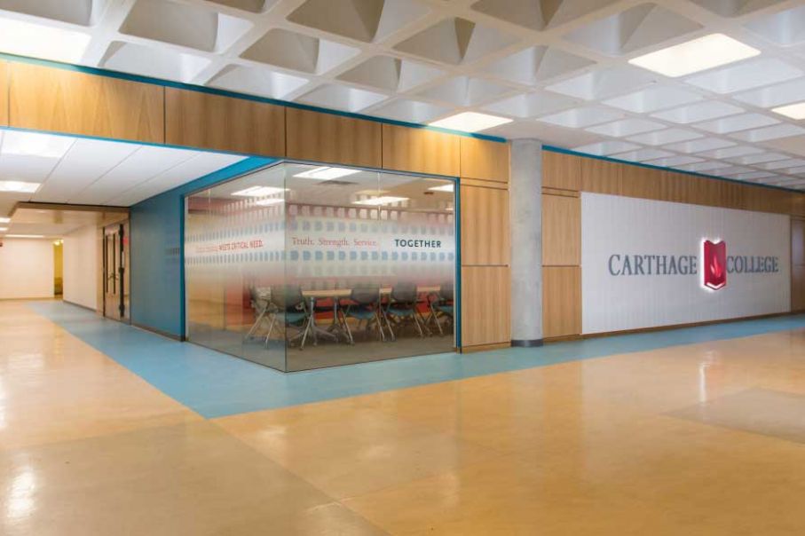 The Nursing Learning Laboratories at Carthage are located on the first floor of Lentz Hall.